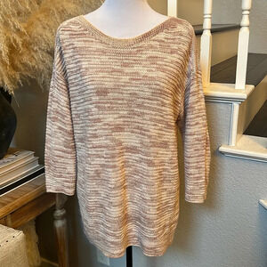 Pure J.Jill Light 3/4 Sleeve Oversized Sweater Size Small